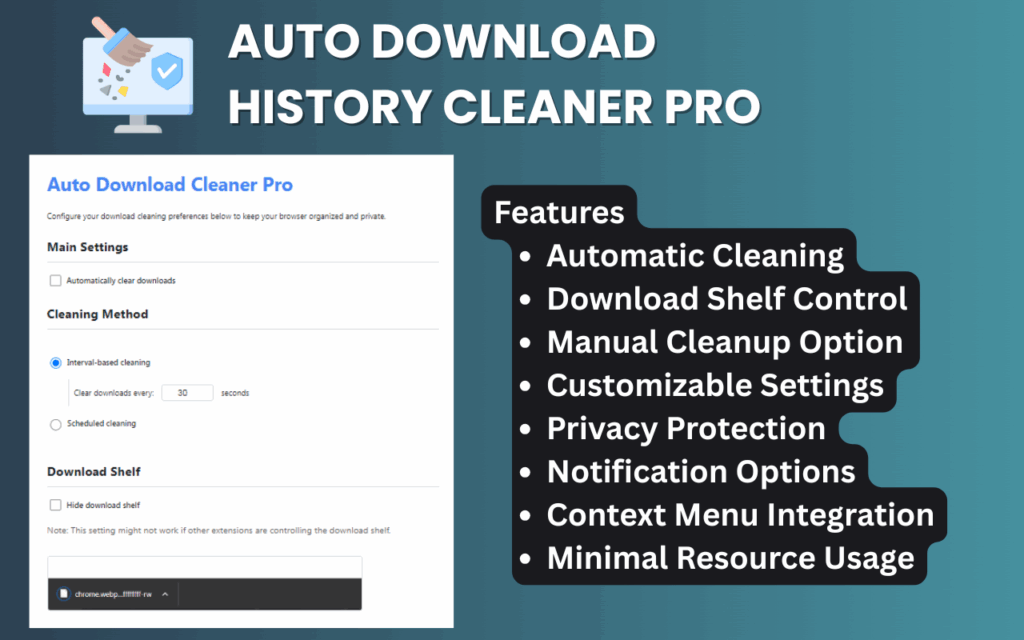Auto Download History Cleaner Pro