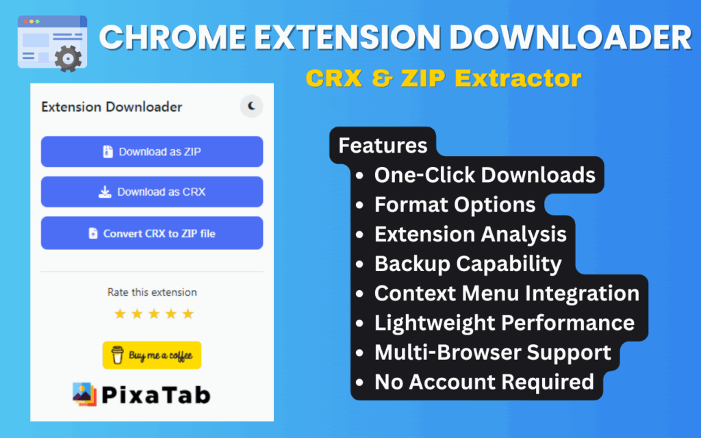 Chrome Extension Downloader – CRX & ZIP Extractor