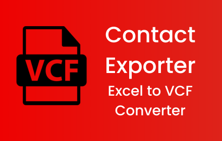 Contact Exporter: Excel to VCF Converter