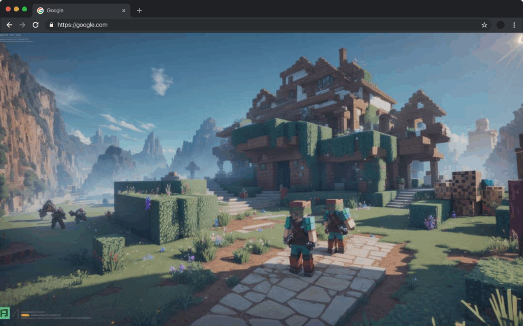 Minecraft New Tab Wallpaper