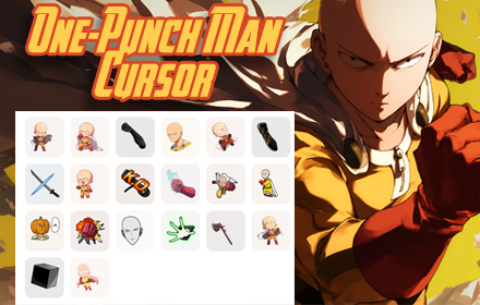 One-Punch Man Cursor – Custom Anime Cursor for Chrome