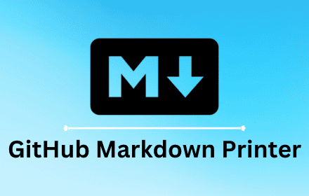 Print GitHub Markdown
