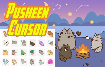 Pusheen Cursor – Custom Kawaii Cursor for Chrome