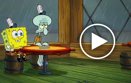 Rainy Day at the Krusty Krab – SpongeBob Live Wallpaper