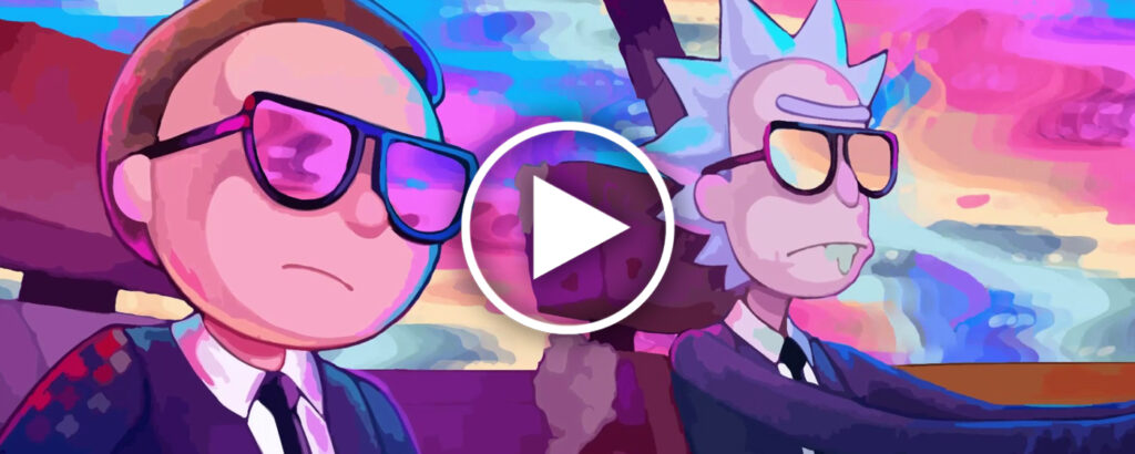 Rick and Morty Riding Live Wallpaper