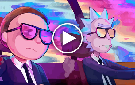 Rick and Morty Riding Live Wallpaper
