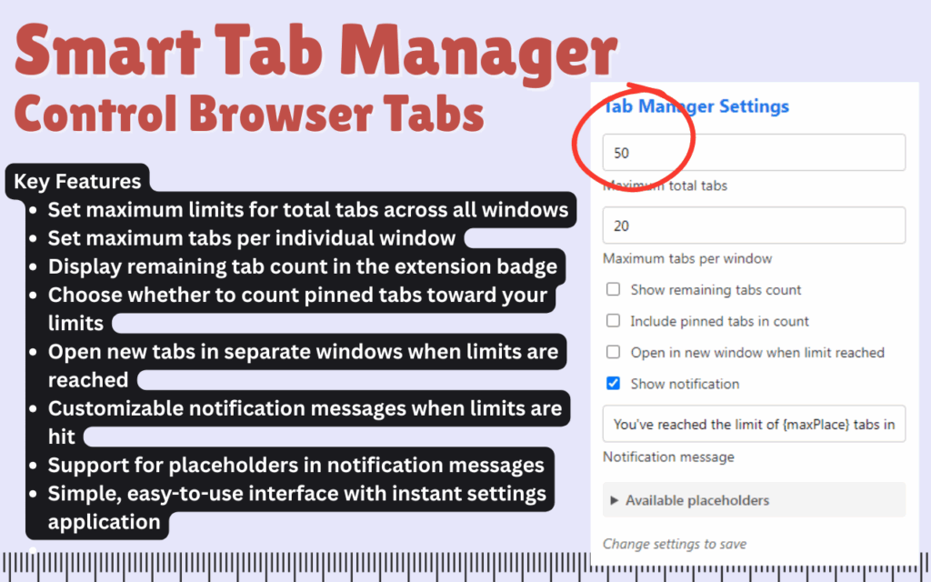 Smart Tab Manager – Control Browser Tabs
