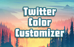 Twitter Color Customizer