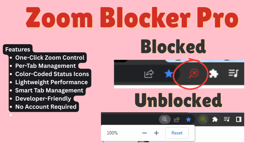 Zoom Blocker Pro – Website Zoom Controller