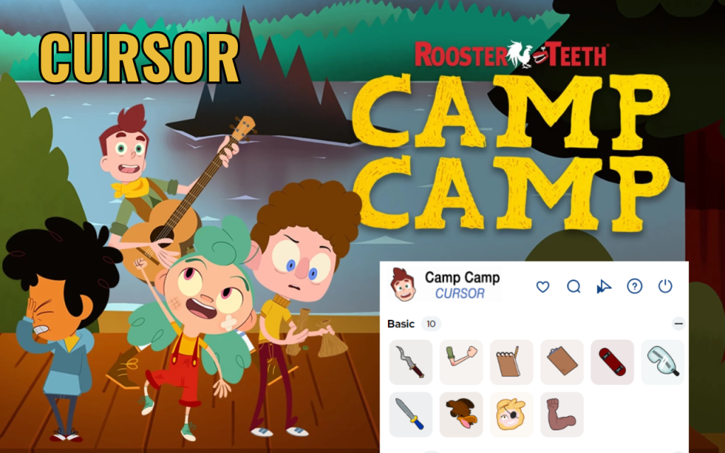 Camp Camp Cursor – Custom Cartoon Cursor for Chrome