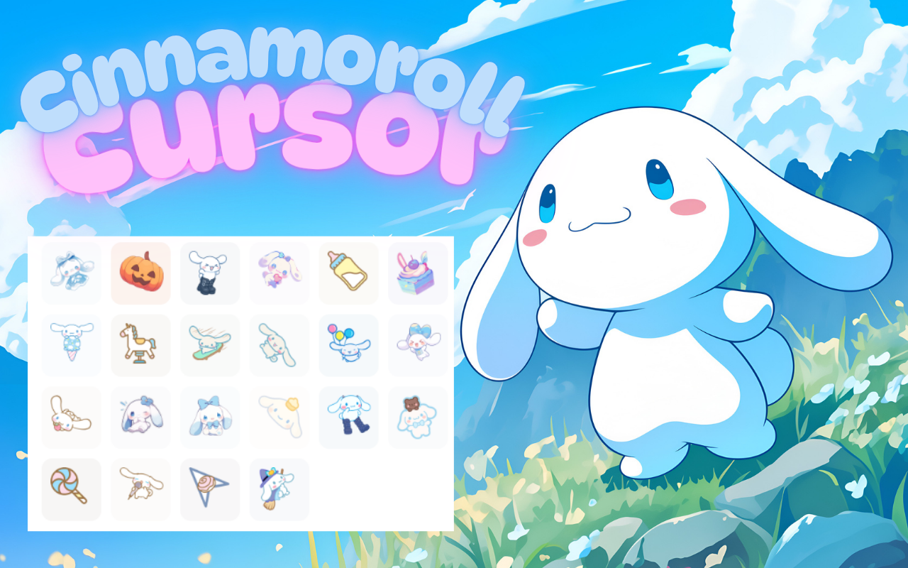 Cinnamoroll Cursor – Custom Sanrio Cursor for Chrome