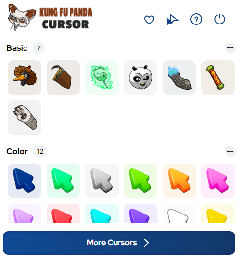 Kung Fu Panda Cursor