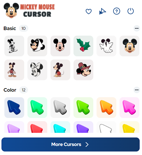 Mickey Mouse Cursor