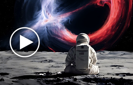 Astronaut Grok Black Hole Live Wallpaper – Space New Tab