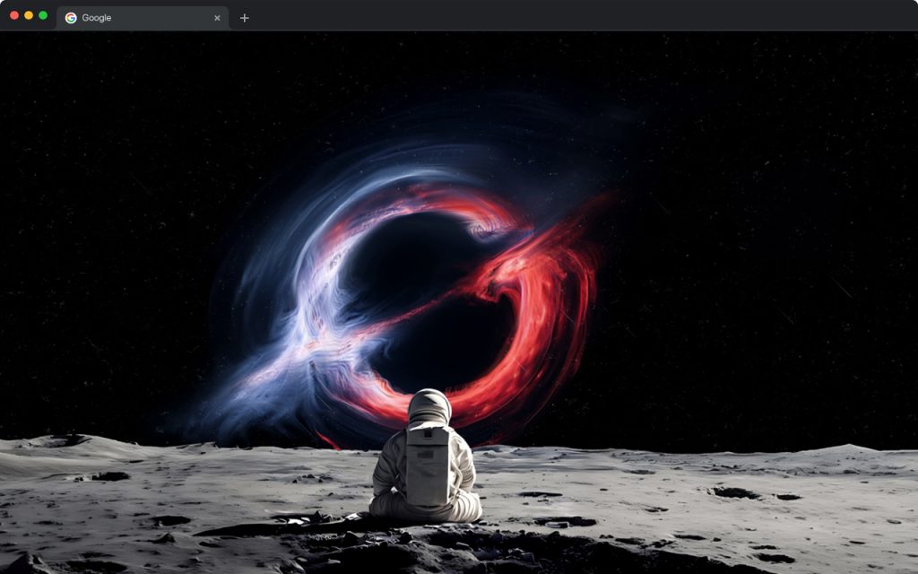 Astronaut Grok Black Hole Live Wallpaper – Space New Tab