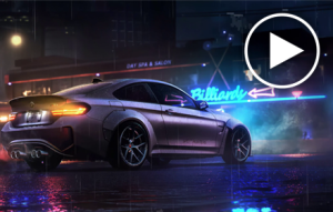 BMW M3 Neon Night Drive Live