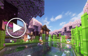 Minecraft Sakura Pond Live Wallpaper