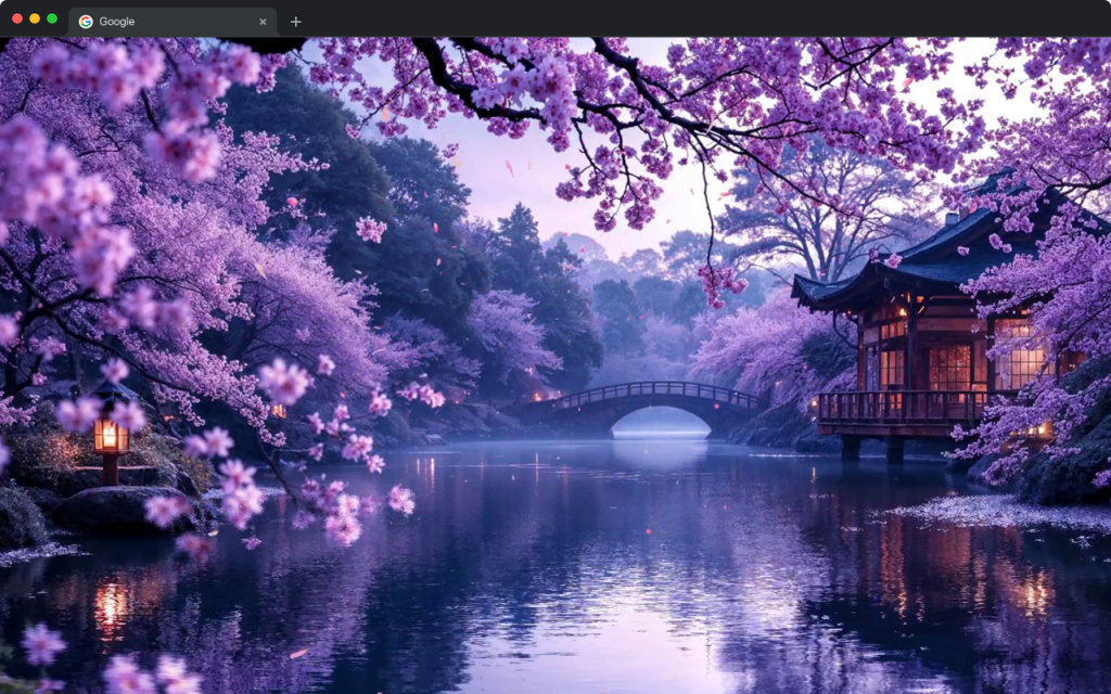 Purple Sakura Live Wallpaper