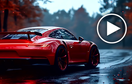 Red Porsche GT Live Wallpaper