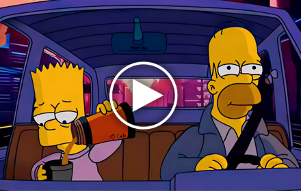Simpsons Chill Drive Live Wallpaper