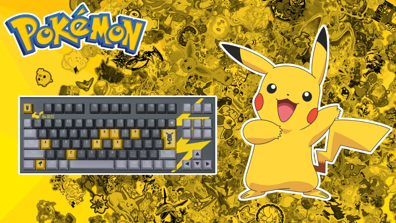 Pokémon and REALFORCE Reveal New Official Pikachu Gaming Keyboard Collab