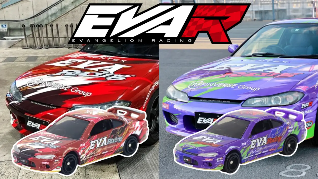 Evangelion Racing’s Real-Life Unit-01 and Unit-02 Nissan Silvia’s Inspire New Official Tomica Replica Models