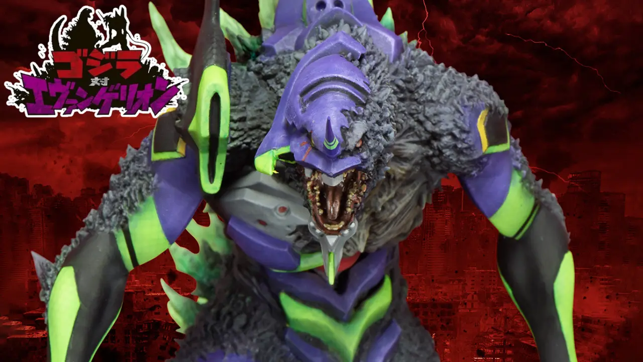 Evangelion Reveals First Look at New EVA-01 x Godzilla Collab Model Kit